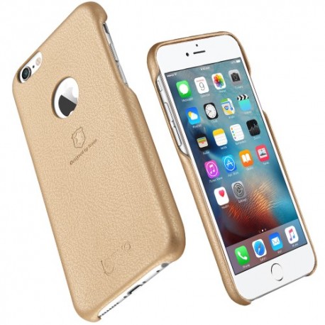 Apple iPhone 6S Plus 6 Plus LENUO Case Leather Coated PC Hard Case Black