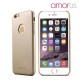 Apple iPhone 6S Plus 6 Plus AMORUS Læder Skin PC Hard Cover Champagne