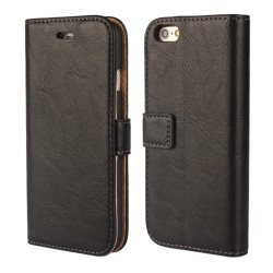 Apple iPhone 6S Plus 6 Plus Stand Leather Cover Pung Black