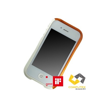 DRACO EVO ALUMINUM BUMPER FOR iPhone 4/4S-SONIC ORANGE