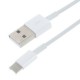 One Port Two Designs Micro USB og 8Pin Oplader Cable Hvid