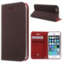 iPhone SE 5S 5 KLX Four Leaf Clover Læder Etui Brun