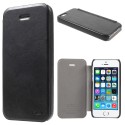 iPhone SE 5S 5 KLX Oscar II Series Læder Etui Sort
