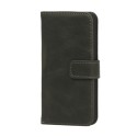 iPhone SE 5S 5 Magnetisk Læder Pung Cover Mørkegrå
