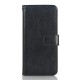 Apple iPhone SE 5S 5 CRAZY HORSE Læder Pung Cover Sort