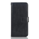iPhone SE 5S 5 CRAZY HORSE Læder Pung Cover Sort