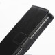 Apple iPhone SE 5S 5 CRAZY HORSE Læder Pung Cover Sort