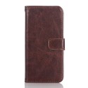 iPhone SE 5S 5 CRAZY HORSE Læder Pung Cover Coffe