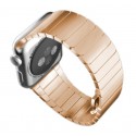 Apple Watch 42 mm Rustfrit Stål Armbånd med Butterfly Lukning Rose Guld