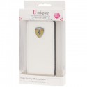 iPhone SE 5S 5 FERRARI Læder Etui Hvid