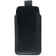 Apple iPhone iPod Læder Cover Pose Sort Hvid