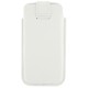 Apple iPhone SE 5S 5C 5 Litchi Mønstre Læder Cover Pose Hvid