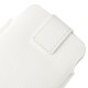 Apple iPhone SE 5S 5C 5 Litchi Mønstre Læder Cover Pose Hvid