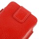 Apple iPhone SE 5S 5C 5 Litchi Mønstre Læder Cover Pose Rød