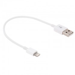 Lightning 8 Pin USB Data/Opladerkabel - 30cm (Hvid)