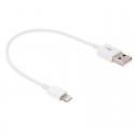 Lightning 8PIN til USB Data Opladerkabel 23cm - Hvid