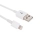 Lightning 8 Pin USB Data/Opladerkabel - 30cm (Hvid)