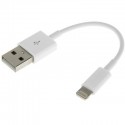 Lightning 8PIN til USB Data Opladerkabel 13cm - Hvid