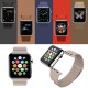 Apple Watch 42mm Loop Magnetisk Closure Clasp PU Læder Armbånd Sort