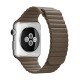 Apple Watch 42mm Loop Magnetisk Closure Clasp PU Læder Armbånd Lysebrun