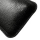Apple iPhone 6 Plus 6S Plus 7 Plus Samsung S7 Edge Pull Tab Ægte Læder Etiu 16 x 9cm Sort