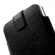 Apple iPhone 6 Plus 6S Plus 7 Plus Samsung S7 Edge Pull Tab Ægte Læder Etiu 16 x 9cm Sort