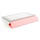 Apple iPad 4 3 2 Slim PU Læder Smart Cover med Plastik Bag Cover Pink