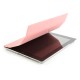 Apple iPad 4 3 2 Slim PU Læder Smart Cover med Plastik Bag Cover Pink