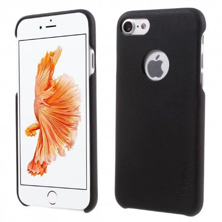 Apple iPhone 7 G-CASE Noble Series Læder Coated PC Cover Sort