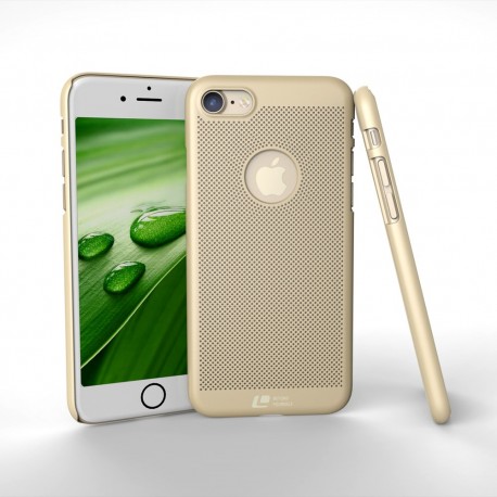 Apple iPhone 7 LOOPEE Hollow Mesh Heat Dissipation PC Cover Guld