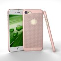 iPhone 8/7 LOOPEE Hollow Mesh Heat Dissipation PC Cover Rosaguld