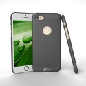 iPhone 8/7 LOOPEE Hollow Mesh Heat Dissipation PC Cover Grå