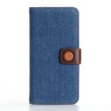 iPhone 8/7 Jeans Cloth Pung Læder Cover Blå