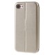 Apple iPhone 7 Magnetisk Læder Cover Guld