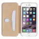 Apple iPhone 7 Magnetisk Læder Cover Guld