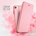 iPhone 8/7 LENUO Ledream Slim Læder Etui Pink