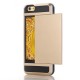 Apple iPhone 7 TPU Cover med Kort Holder Guld