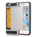 iPhone 8/7 TPU Cover med Kort Holder Sølv