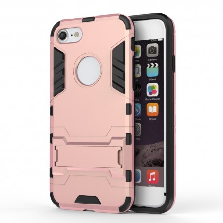 Apple iPhone 7 Solid TPU Hybrid Cover med Støtte Rosaguld