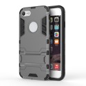 iPhone 8/7 Solid TPU Hybrid Cover med Støtte Grå