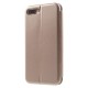 Apple iPhone 7 Plus Magnetisk Læder Støtte Cover Rosaguld