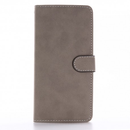 Apple iPhone 7 Plus Retro Læder Skin Pung Coffee