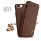 Apple iPhone 7 Plus LENUO Ledream Slim Læder Etui Brun