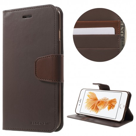 Apple iPhone 7 Plus MERCURY GOOSPERY Sonata Diary Læder Etui Coffee