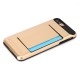 Apple iPhone 7 Plus TPU Kombi Cover med Kort Holder Guld