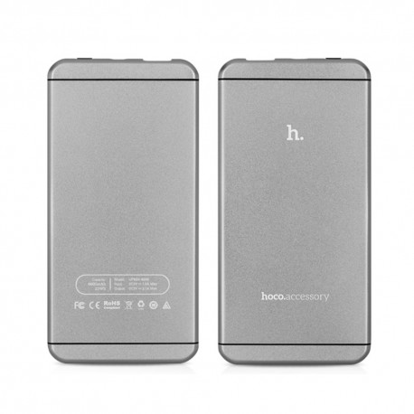 Power Bank HOCO UPB03 6000mAH til iPad iPhone Samsung Sony Pokemon m fl Grå