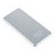 Power Bank DOCA  D606 5000mAh Ultra-Tynd til iPhone Samsung LG Sony m fl Sølv