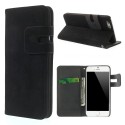 iPhone 6/6S ANGIBABE Læder Skind Cover Etui - Sort