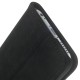 Apple iPhone 6 6S Mat Overflade med Støtte Læder Cover Sort