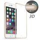 iPhone 7 / 8 HAT PRINCE Beskyttelsesglas Full Coverage 3D med Alu Kant - Guld